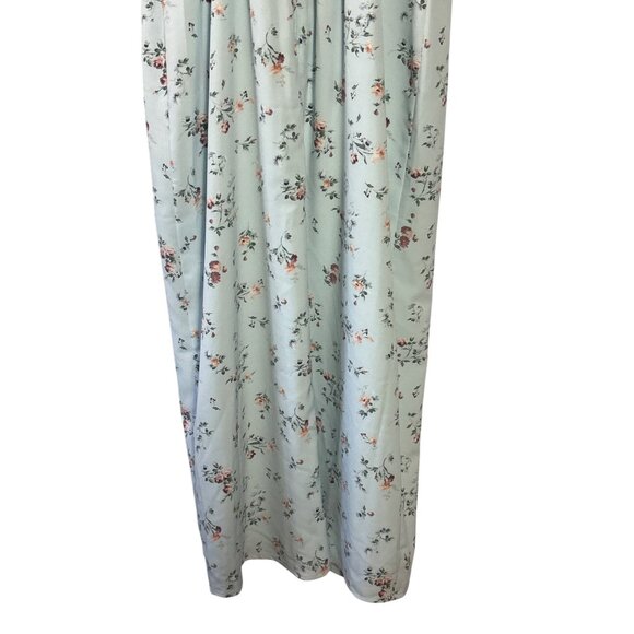 Abercrombie & Fitch Floral Sleeveless Midi Dress SP Small Petite Front Slit New - Picture 6 of 9